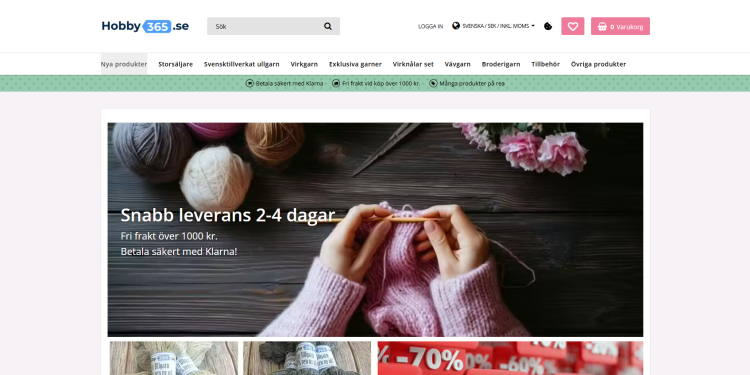 Hobby365 – Din kompletta hobbybutik online med snabb leverans